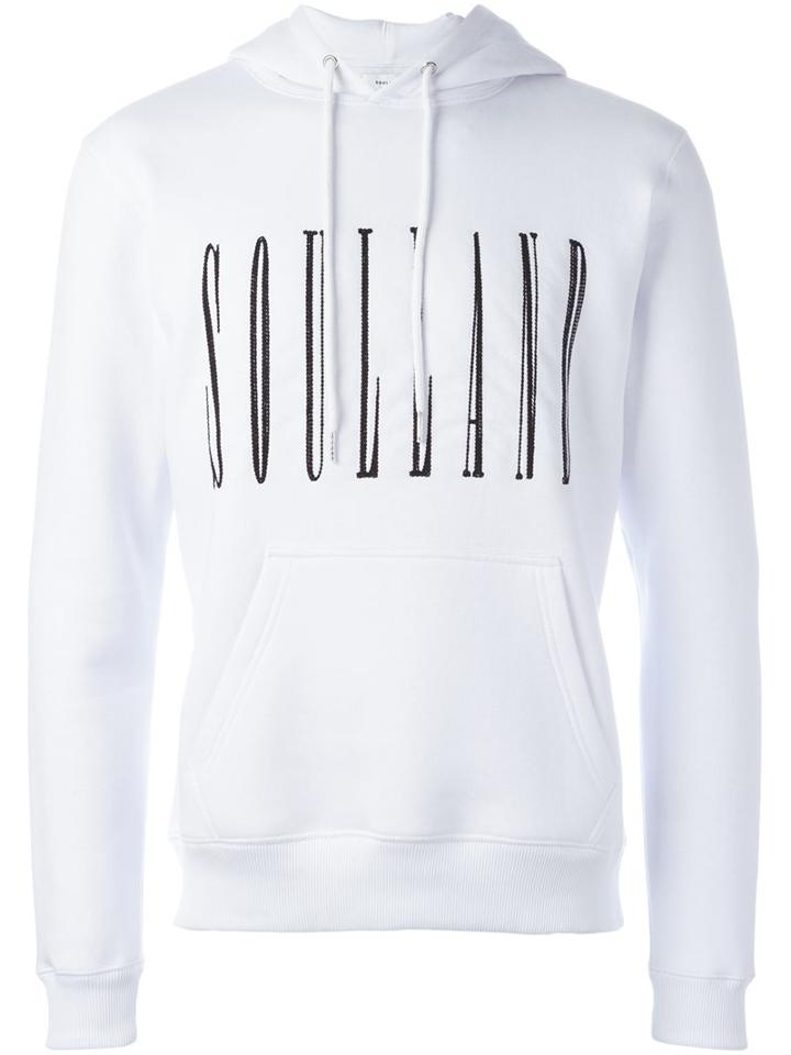 Soulland 'samoth' Hoodie, Men's, Size: Large, White, Cotton/polyester