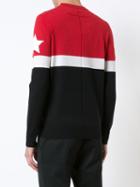 Givenchy - Star Patch Paneled Jumper - Men - Polyester/wool - S, Red, Polyester/wool