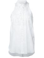 Ermanno Scervino Sleeveless Shirt, Women's, Size: 42, White, Cotton