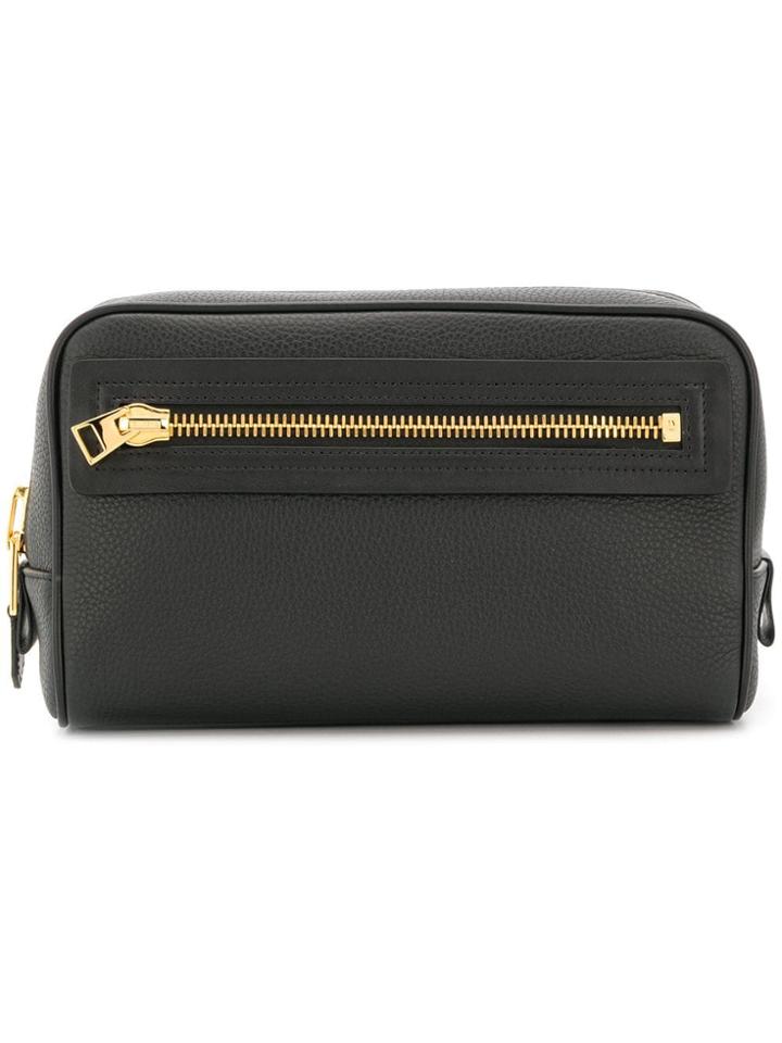 Tom Ford Zipped Wash Bag - Black