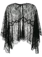 Maria Lucia Hohan Lace Cape Scarf - Black