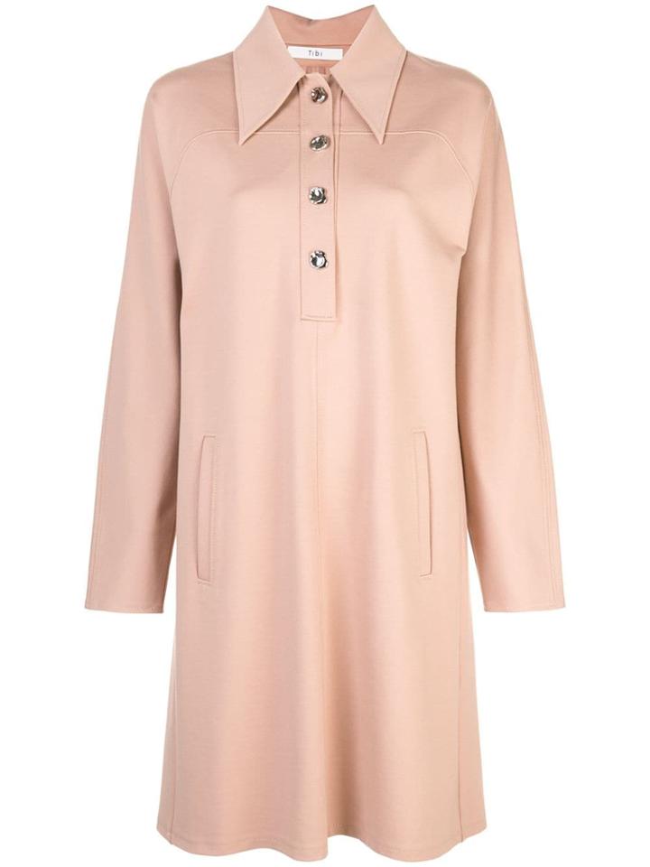 Tibi Sculpted Shirt Dress - Brown