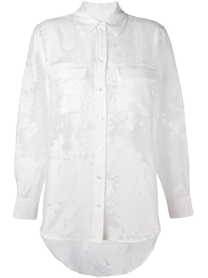 Equipment Semi Sheer Jacquard Shirt
