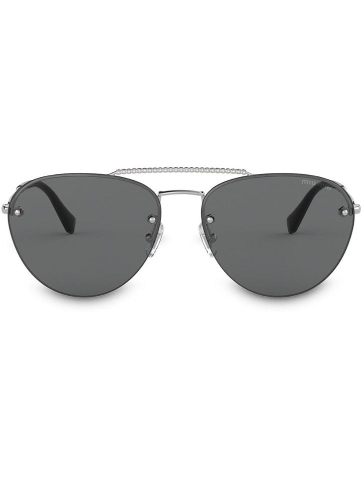 Miu Miu Societè Sunglasses - Black