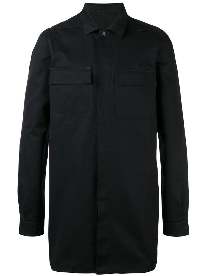 Rick Owens Drkshdw - Cargo Pocket Shirt - Men - Cotton - S, Black, Cotton