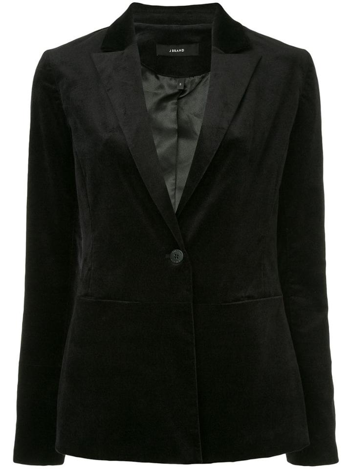 J Brand Denise Velvet Blazer - Black