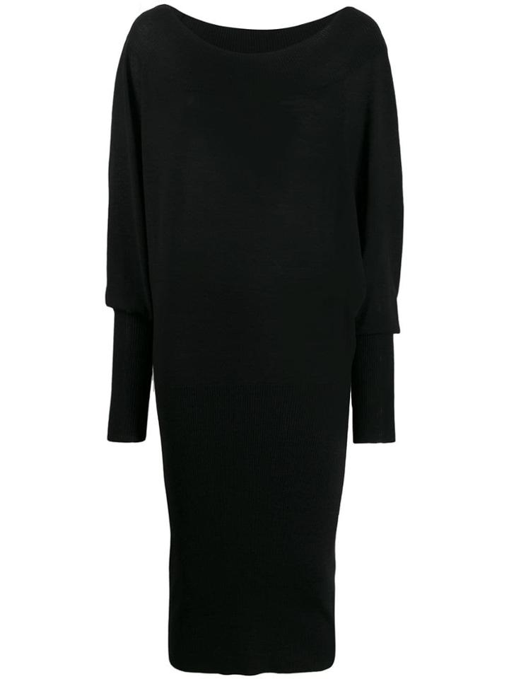 P.a.r.o.s.h. Knitted Midi Dress - Black