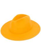 Études Midnight Hat, Adult Unisex, Size: 59, Yellow/orange, Wool Felt/leather
