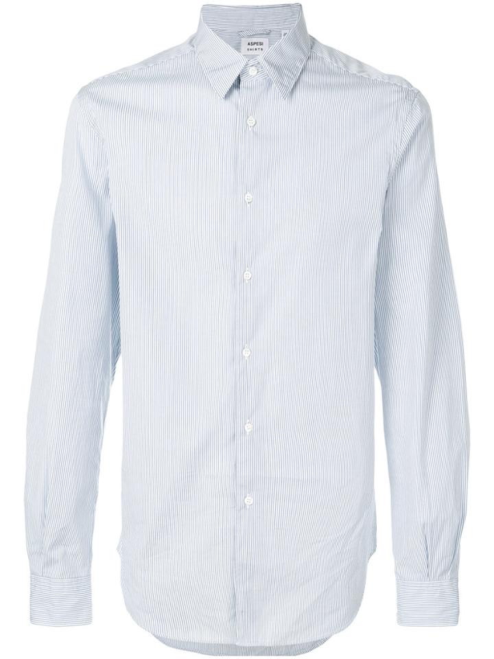Aspesi Pinstripe Shirt - Blue
