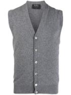Dell'oglio Sleeveless Knit Waistcoat - Grigio