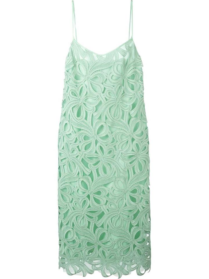 Rochas Floral Embroidered Dress