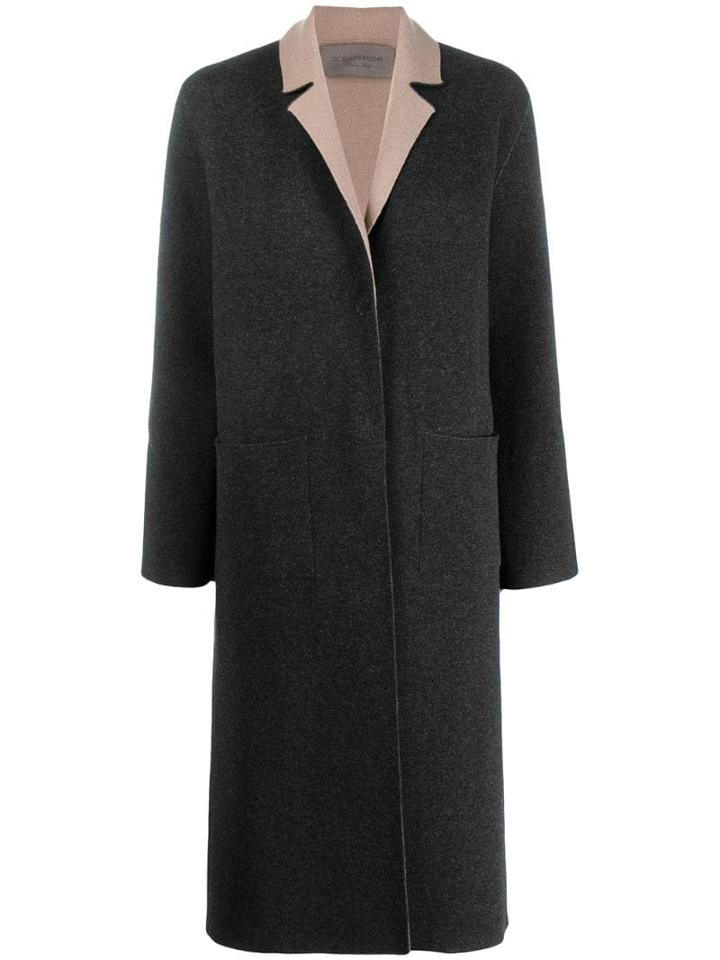 D.exterior Reversible Single-breasted Coat - Brown