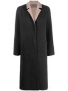 D.exterior Reversible Single-breasted Coat - Brown