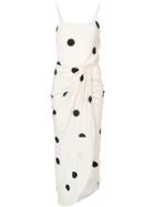 Derek Lam 10 Crosby Cami Dress With Sarong Skirt - White