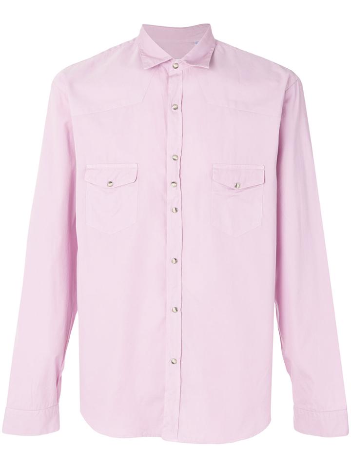 Costumein Embellished Button Shirt - Pink & Purple