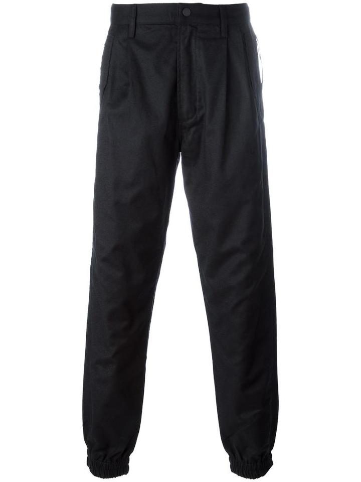 Maharishi Elasticated Tapered Trousers, Men's, Size: Small, Black, Wool
