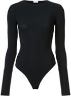 Alix Round Neck Bodysuit, Women's, Size: Medium, Black, Polyamide/spandex/elastane