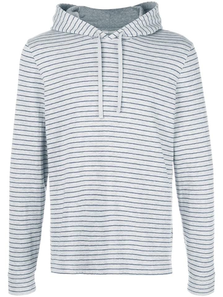 Vince Striped Hoodie - Grey