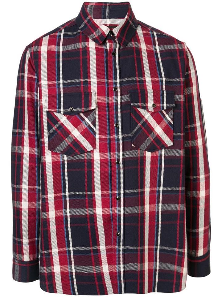 Caban Checked Relaxed-fit Shirt - Red