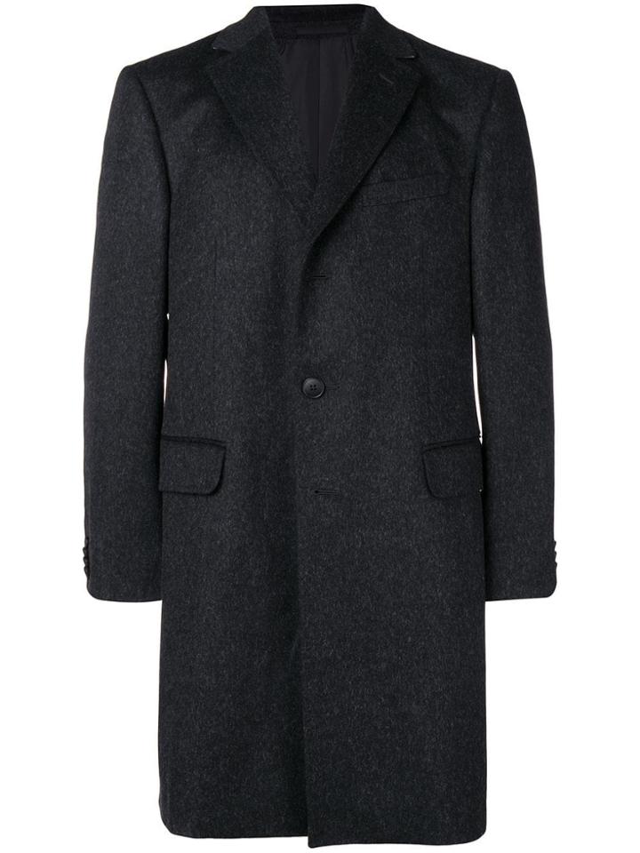 Z Zegna Single Breasted Coat - Grey