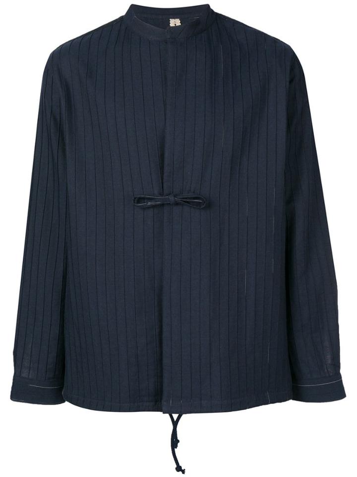 Leqarant Tied Long-sleeve Shirt - Blue
