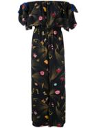 Fendi All-over Floral Print Jumpsuit, Women's, Size: 42, Black, Silk/viscose