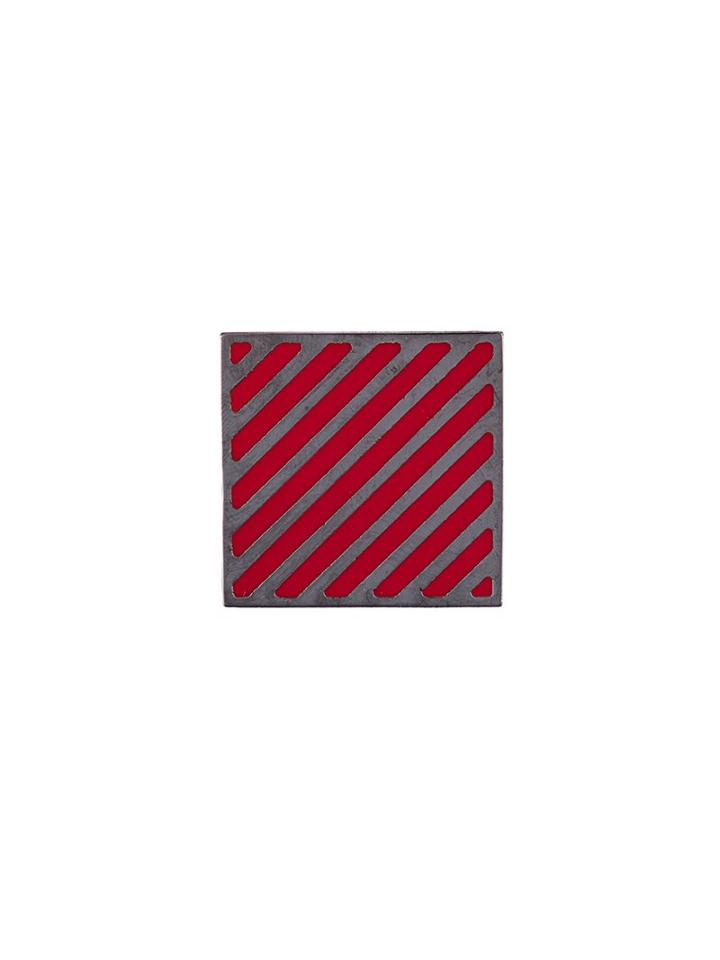 Off-white 'diagonals' Pin, Men's, Red