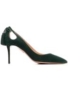 Aquazzura Pointed Toe Pumps - Green