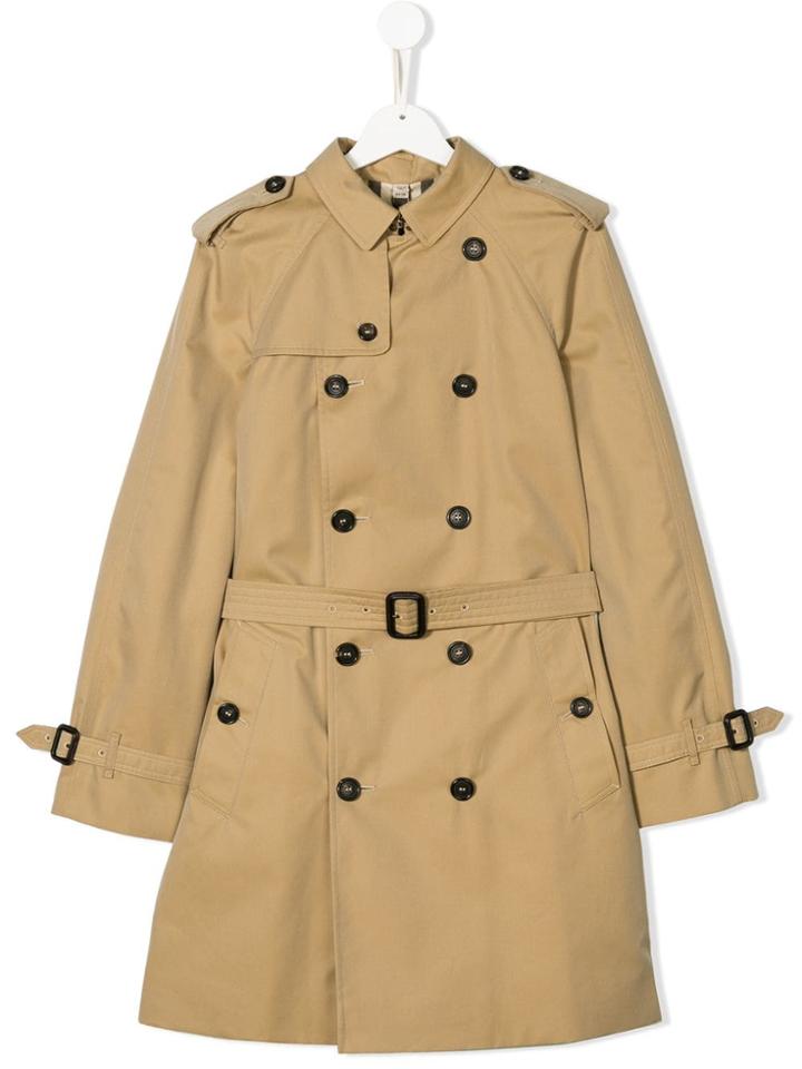 Burberry Kids Teen Trench Coat - Nude & Neutrals