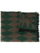 Uma Wang Diamond Pattern Scarf - Brown