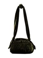 Cult Gaia Green Joana Green Velvet Basket Bag