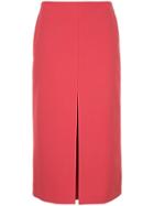 Jil Sander High Waisted Midi Skirt - Pink