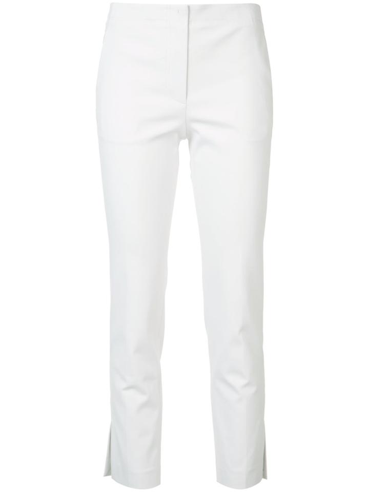 Helmut Lang Cropped Trousers - White