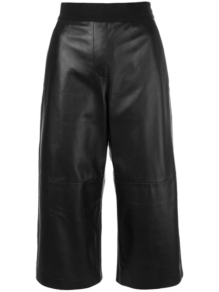 Neil Barrett Leather Culottes - Black