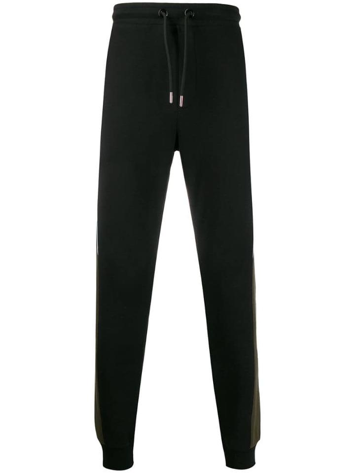 Les Hommes Urban Cotton Track Pants - Black