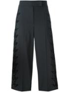 Brunello Cucinelli Cropped Trousers, Women's, Size: 42, Grey, Polyamide/polyester/spandex/elastane/virgin Wool