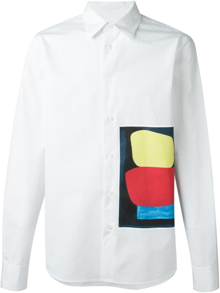 Marni Classic Shirt, Men's, Size: 44, White, Cotton