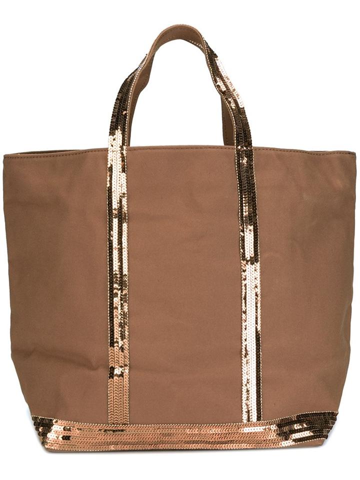 Vanessa Bruno Double Handles Large Tote, Women's, Brown
