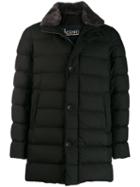 Herno Padded Panelled Coat - Brown