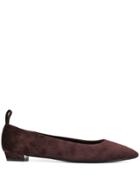The Row Low Heel Ballerina Shoes - Brown
