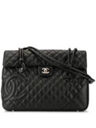 Chanel Pre-owned Cambon Line Quilted Tote - Black