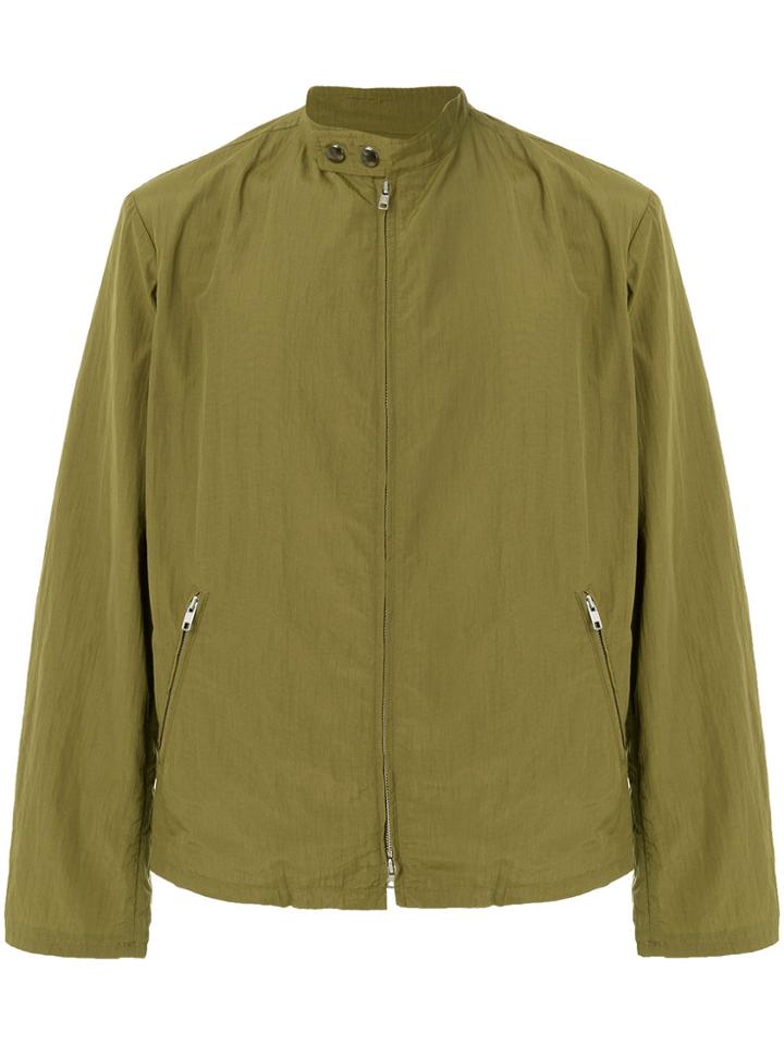 Yohji Yamamoto Vintage Banded Collar Lightweight Jacket - Green