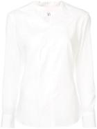 Y's Fitted Spread Collar Shirt - White