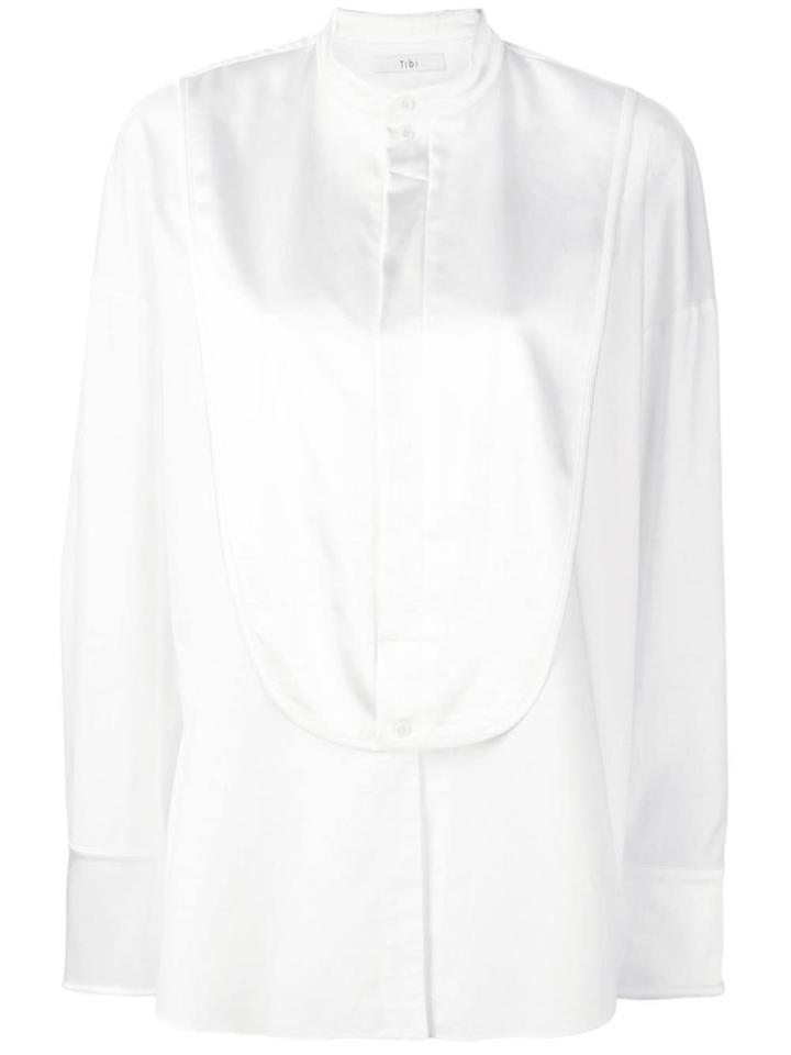 Tibi Easy Tuxedo Shirt - White