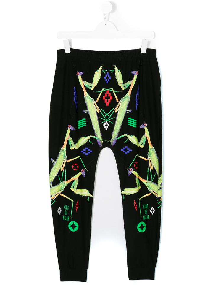 Marcelo Burlon County Of Milan Kids Mantis Print Tapered Sweatpants -
