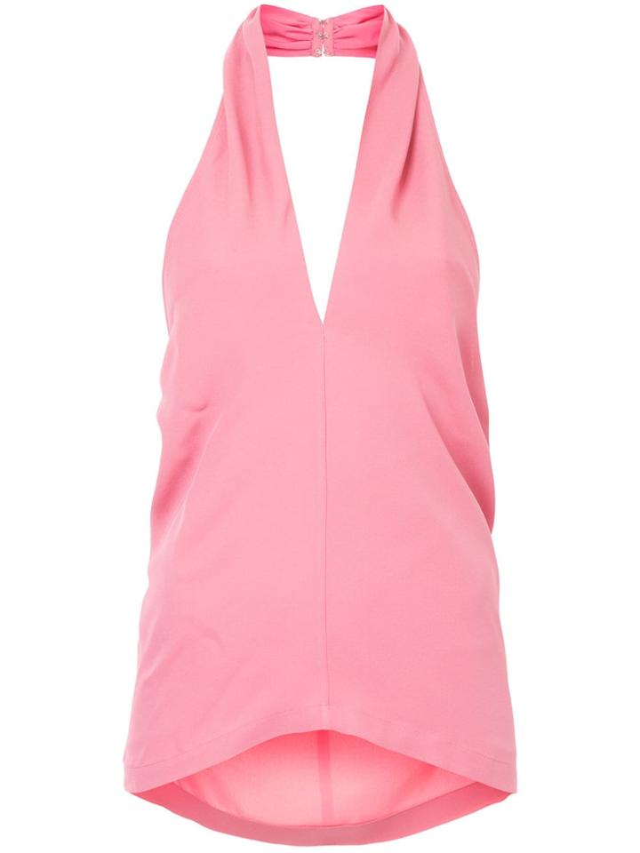 Theory Halterneck Top - Pink
