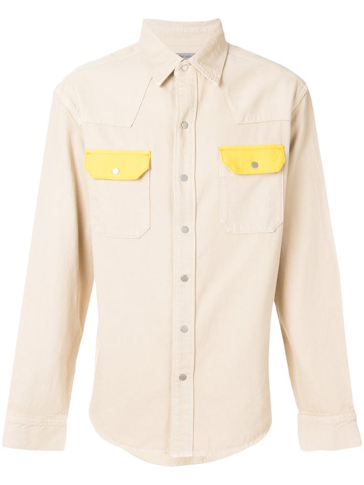 Calvin Klein Jeans Contrast Pocket Shirt - Nude & Neutrals