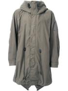 Kazuyuki Kumagai Hooded Parka, Men's, Size: 2, Green, Cotton/nylon