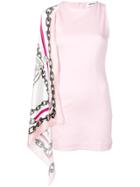 Brognano Scarf Shift Dress - Pink