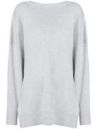 Iro Deep V Back Sweater - Grey